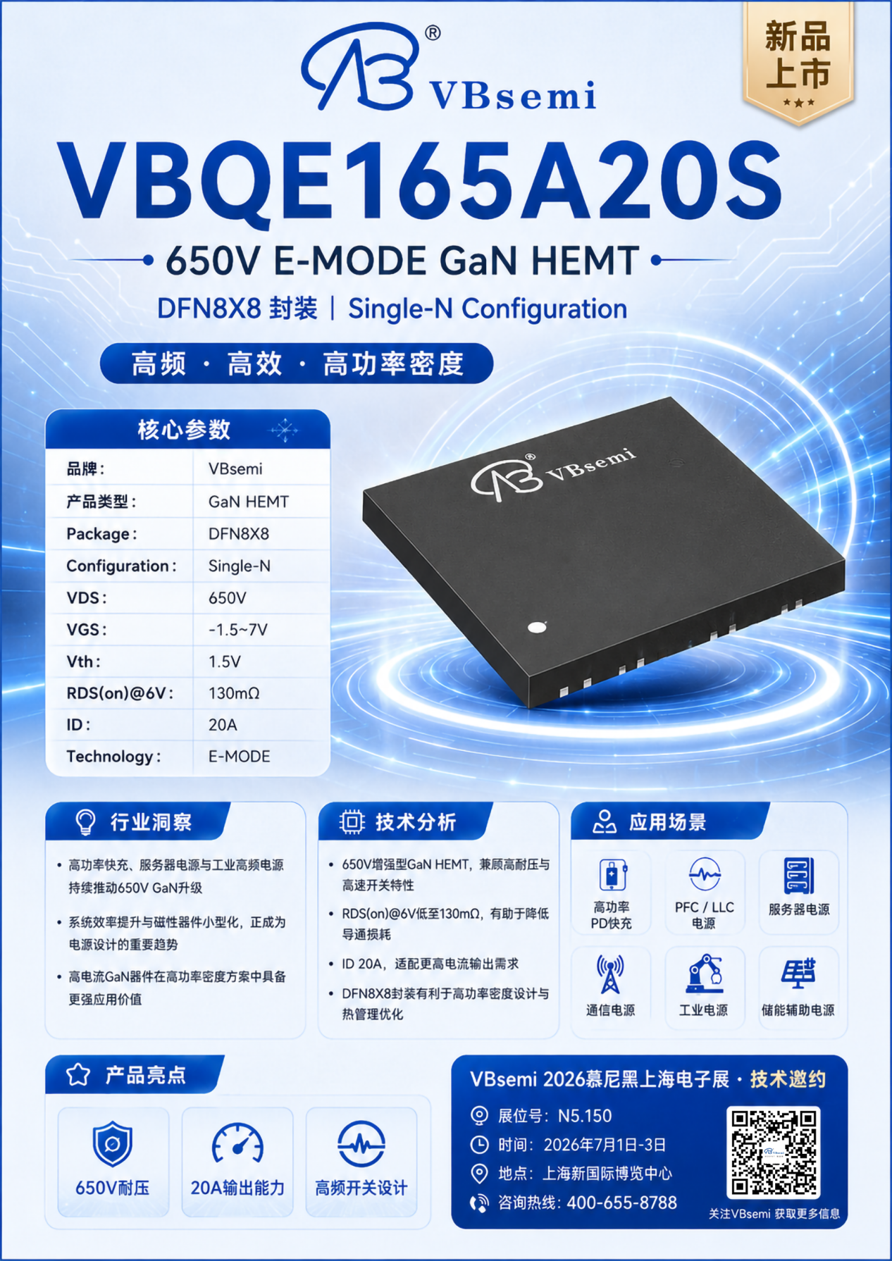 微碧半导体发布两款高频GaN HEMT新品 助力功率产业升级
