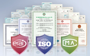 获得ISO9001质量管理体系、ISO14001环境管理体系、ISO45001职业健康安全管理体系认证，我们还加入ERAI，成为全球分销产业协会已通过认证的可靠供应商。